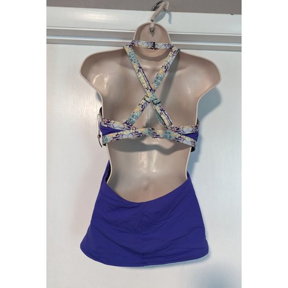 Calia NWT tankini top sz Medium Strappy open back - Picture 2 of 8